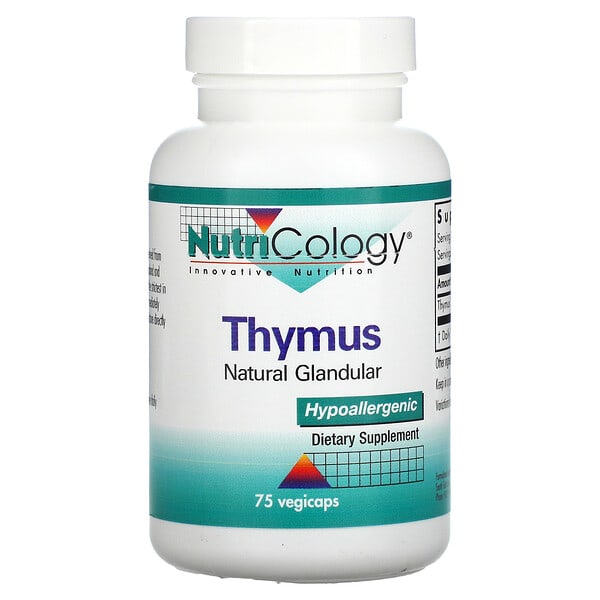 Nutricology, Thymus, 75 pflanzliche Kapseln