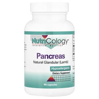 Nutricology, Pancreas, Natural Glandular (Lamb), 425 mg, 90 Capsules