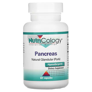 Nutricology, Pancreas, glandulaire naturel (porc), 60 gélules végétales