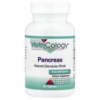 Nutricology, Pancreas, Natural Glandular (Schwein), 60 vegetarische Kapseln