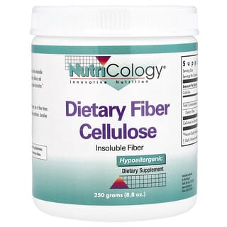 Nutricology, Poudre de fibre de cellulose diététique, 250 g