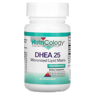 Nutricology, DHEA 25, Matriz Lipídica Micronizada, 60 Comprimidos Classificados