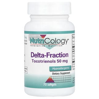 Nutricology, Fracción delta, Tocotrienoles, 50 mg, 75 cápsulas blandas (25 mg por cápsula blanda)