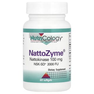 Nutricology, NattoZyme, 100 мг, 60 мягких таблеток
