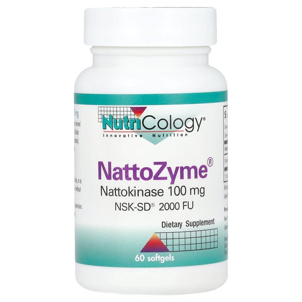 NattoZyme® Nattokinase, 100 mg (2,000 FU), 60 Softgels