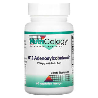 Nutricology, B12 Adenosilcobalamina, 60 pastillas vegetales