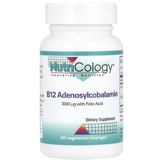 Nutricology, B12 Adenosilcobalamina, 60 pastillas vegetales