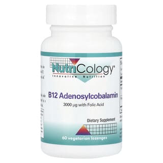 Nutricology, аденозилкобаламин В12, 60 вегетарианских пастилок