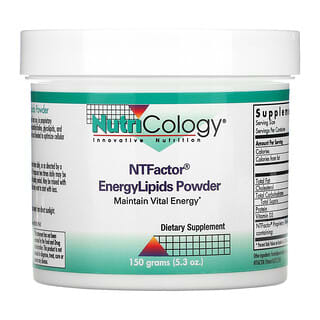 Nutricology, NT Factor, EnergyLipids en Polvo, 150 gramos