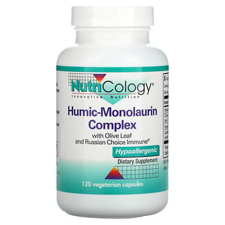Nutricology, Complejo de ácido húmico-monolaurina, 120 cápsulas vegetarianas