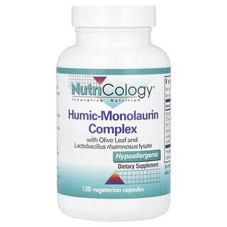 Nutricology, Complexe de monolaurine à l'acide humique, 120 capsules végétariennes