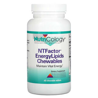 Nutricology, NTFactor EnergyLipids Masticables, 60 tabletas masticables
