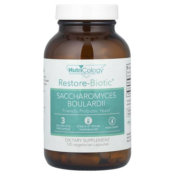 Nutricology, Restore-Biotic，布拉酵母菌，120 粒素食膠囊