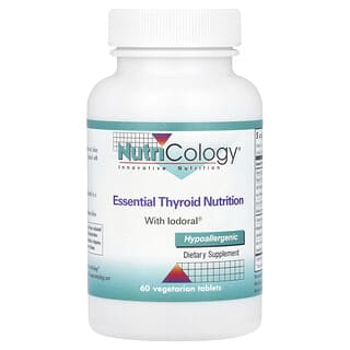 Nutricology, Essential Thyroid Nutrition с йодоралом, 60 вегетарианских таблеток