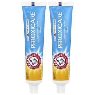 Arm & Hammer, PeroxiCare, Deep Clean, Fluoride Anticavity Toothpaste, Clean Mint, Twin Pack, 6.0 oz (170 g) Each