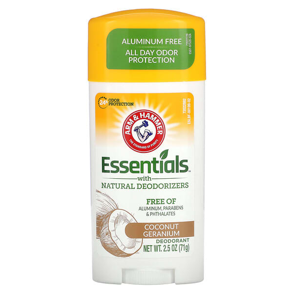 Arm & Hammer, Essentials with Natural Deodorizers, Deodorant, Coconut