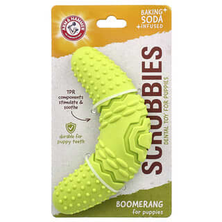 Arm & Hammer, Scrubbies, Dental Toy For Puppies, Boomerang, 1 Toy