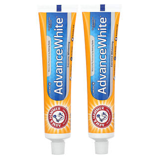 Arm & Hammer, AdvanceWhite, Extreme Whitening Toothpaste, Clean Mint, Twin Pack, 6.0 oz (170 g) Each