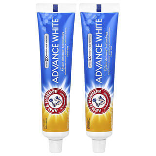 Arm & Hammer, Advance White™, 충치 예방 불소 치약, 클린 민트, 트윈 팩, 개당 170g(6oz)