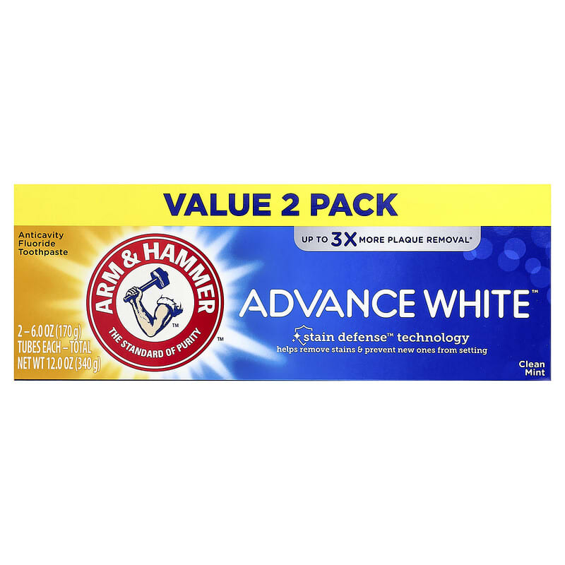 Advance White™, Pasta dental anticaries con fluoruro, Menta pura