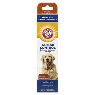 Arm & Hammer, Controllo del tartaro, dentifricio enzimatico per cani, manzo, 67,5 g