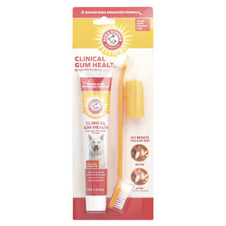 Arm & Hammer, Clinical Gum Health, Kit Dental para Cães, Sabor Frango, 3 peças