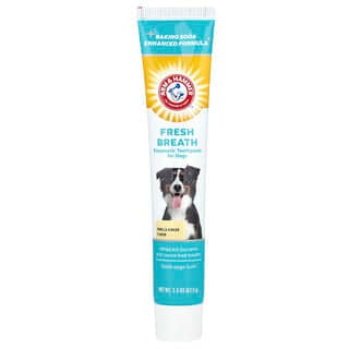 Arm & Hammer, Respirație proaspătă, pastă de dinți enzimatică pentru câini, ghimbir vanilie, 2,5 oz (67,5 g)