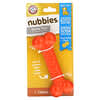 Nubbies，中等咀嚼能力寵物狗的牙齒訓練玩具，經典骨頭形狀，花生醬味，1 件