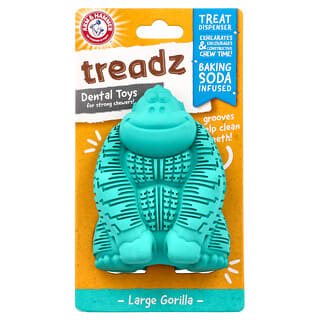 Arm & Hammer, Treadz, Juguetes dentales para mascotas que mastican con fuerza, Gorila grande, 1 juguete