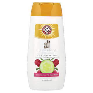 أرم أند هامر‏, شامبو وبلسم 2 في 1 لفك تشابك الشعر للكلاب ، بالخيار والكمثرى الشائكة ، 16 أونصة سائلة (473 مل)