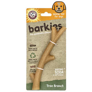 Arm & Hammer, Barkies Para masticadores moderados, Juguete dental para perros, Rama de árbol, Tocino, 1 juguete de juguete
