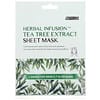 Herbal Infusion, Tea Tree Extract Beauty Sheet Mask, 1 Sheet, 0.7 oz (20 g)
