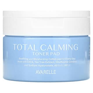 Avarelle, Total Calming Toner Pad, 60 Pads, 180 ml