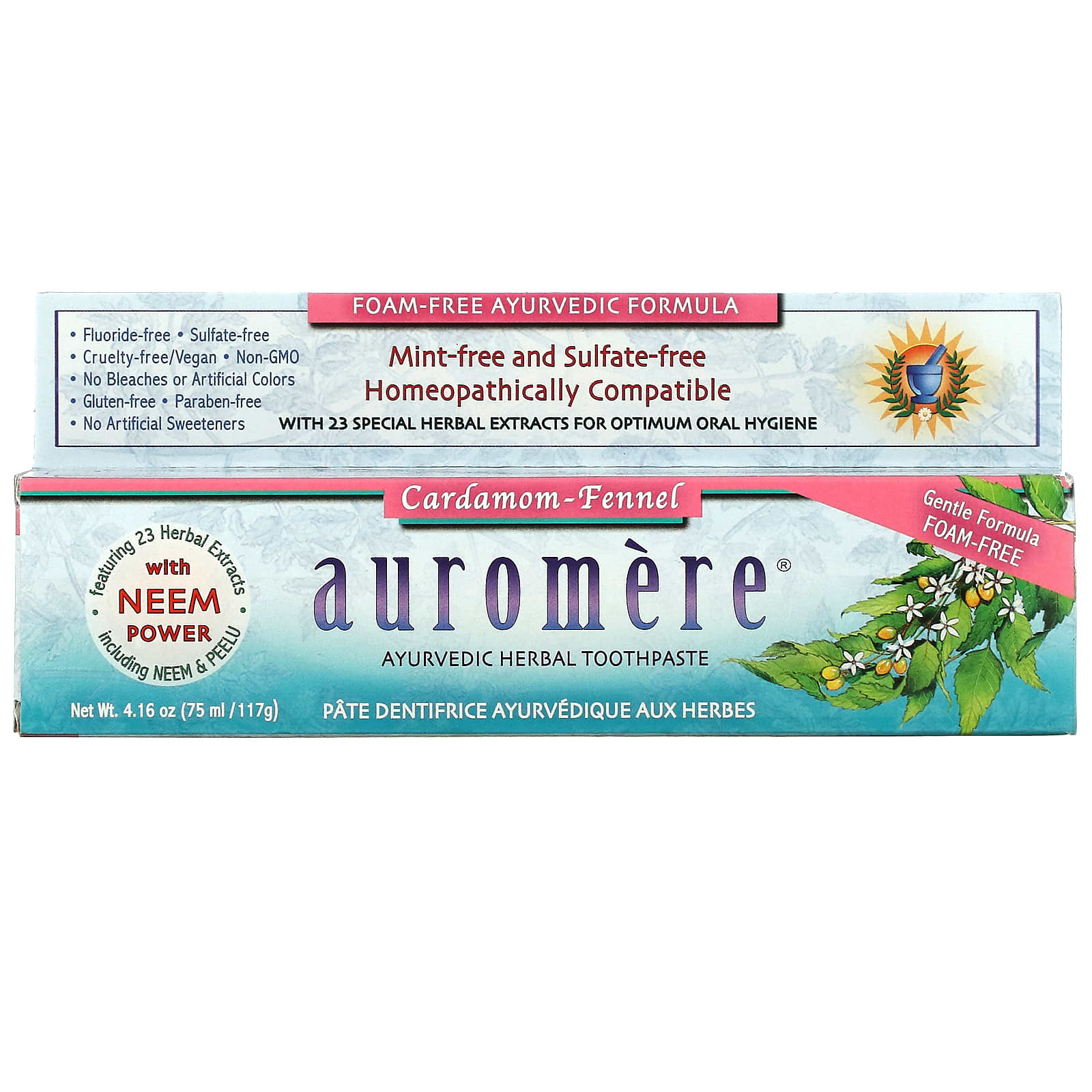 auromere ayurvedic herbal toothpaste