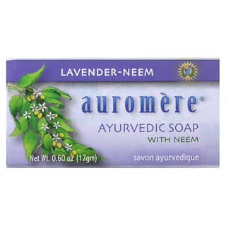 Auromere, Ayurvedisches Seifenstück mit Neem, Lavendel-Neem, 17 g (0,6 oz.)