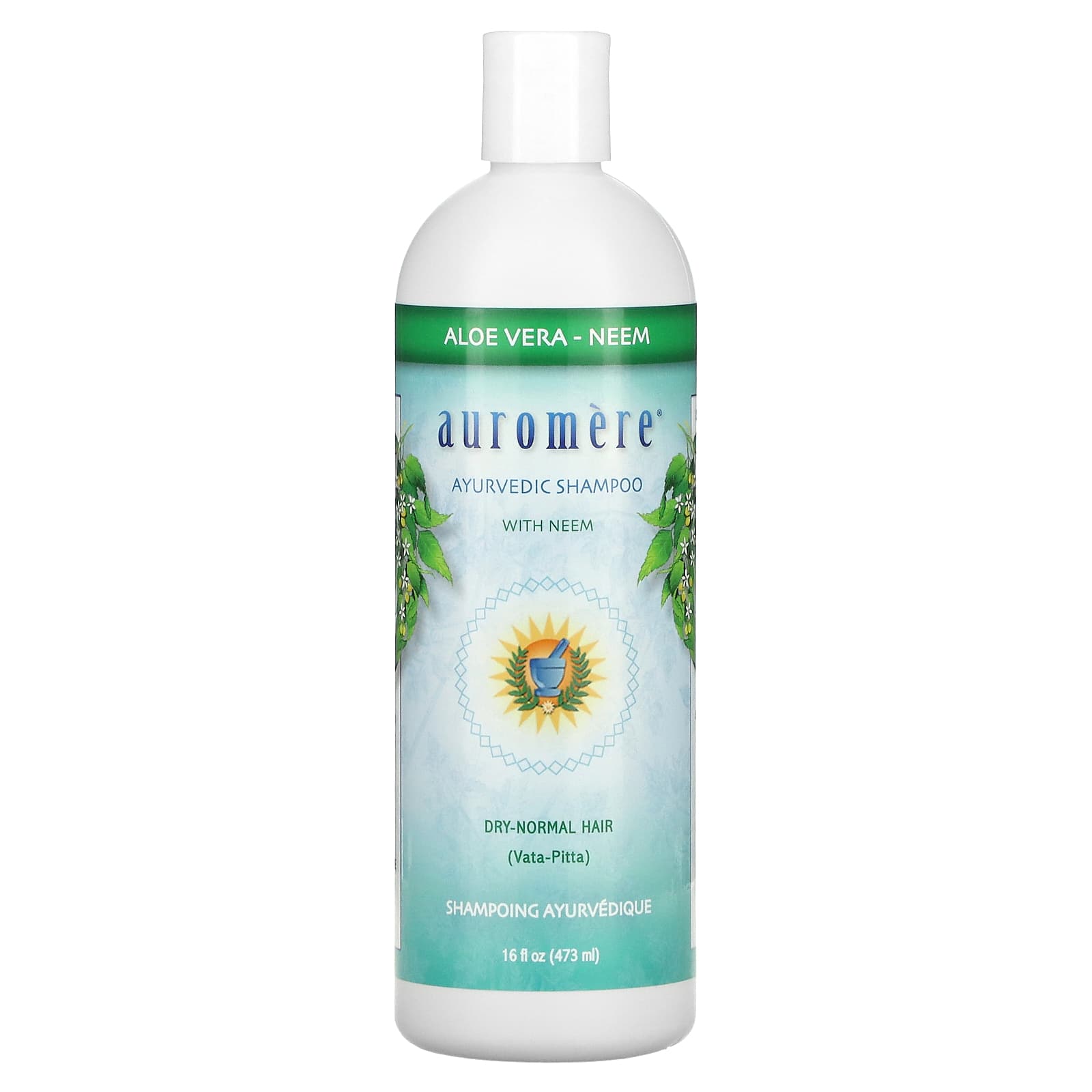 støj succes indebære Auromere, Ayurvedic Shampoo with Neem, Aloe Vera, 16 fl oz (473 ml)