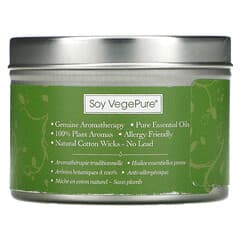 Aroma Naturals, Soy VegePure, Travel Tin Candle, Vitality, Peppermint & Eucalyptus, 2.8 oz (79.38 g)