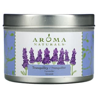 Aroma Naturals, Soy VegePure, Travel Tin Candle, Tranquility, Lavender, 2.8 oz (79.38 g)
