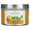 Aroma Naturals, נר סויה VegePure בפחית לטיולים, צלילות, תפוז וארז, 79.38 גרם (2.8 אונקיות)