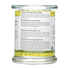 Aroma Naturals, Soy VegePure, vela de aceite esencial de soja 100% natural, Ambiente, naranja y hierba limón, 8.8 oz (260 g)