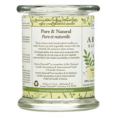 Aroma Naturals, Soy VegePure, Vela con aceite esencial de soya 100 % natural, Meditación, Pachuli y árbol del incienso, 260 g (8,8 oz)