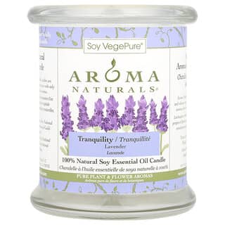 Aroma Naturals‏, Soy VegePure®‎‏, נר שמן אתרי 100% סויה טבעית, Tranquility, לבנדר, 260 גרם (8.8 אונקיות)