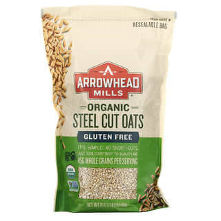 Arrowhead Mills, Organic Steel Cut Oats, Gluten Free, 24 oz (680 g)