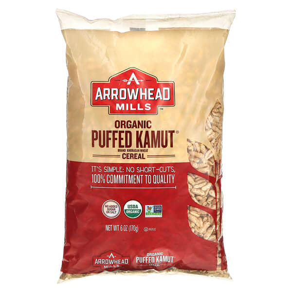 Arrowhead Mills, Organic Puffed Kamut Cereal, 6 oz (170 g)