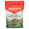 Arrowhead Mills, Organic Green Lentils, Gluten Free, 16 oz (453 g)