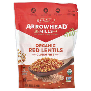 Arrowhead Mills, Lentilhas Vermelhas Orgânicas, 453 g (16 oz)