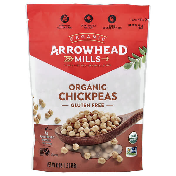 Arrowhead Mills, 有機鷹嘴豆，16 盎司（453 克）
