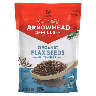 Arrowhead Mills, Organic Flax Seeds, Gluten Free, 16 oz (453 g)