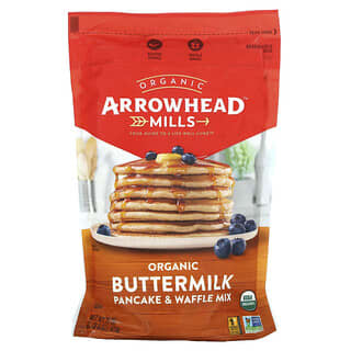 Arrowhead Mills, 유기농 버터밀크 팬케이크 및 와플 믹스, 623g(1lb/6oz)