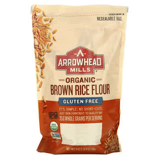 Arrowhead Mills, Organic Brown Rice Flour, Gluten Free, 24 oz (680 g)